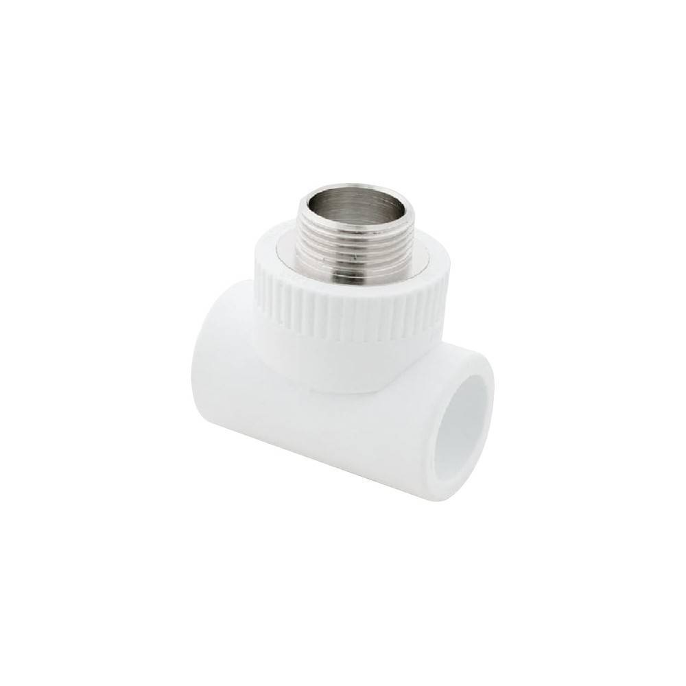 Тройник полипропиленовый РОСТерм PPR комбинированный 20х1/2х20 мм НР НС-1517234