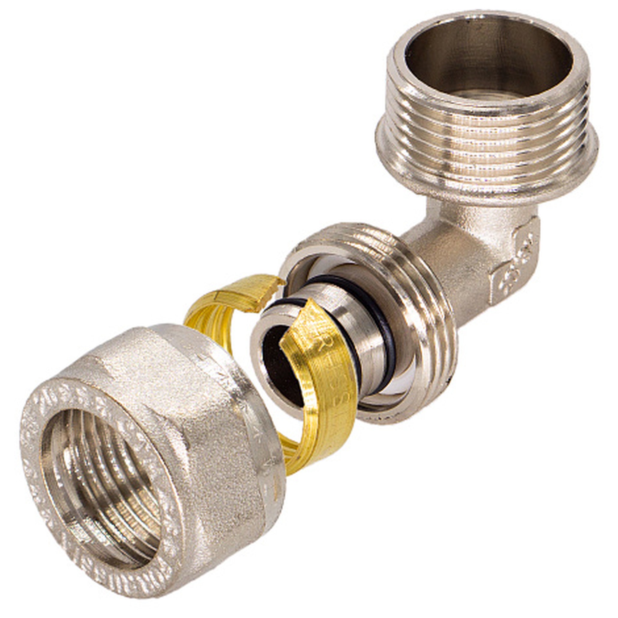 Уголок обжимной CTM 16х1/2 дюйма наружная резьба CLM01612