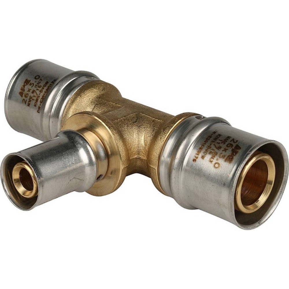 Тройник пресс переходной STOUT 26х16х26 мм SFP-0005-261626