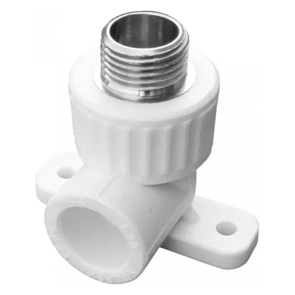 Угольник комбинированный VALFEX 20х3/4 НР белый 10104020034