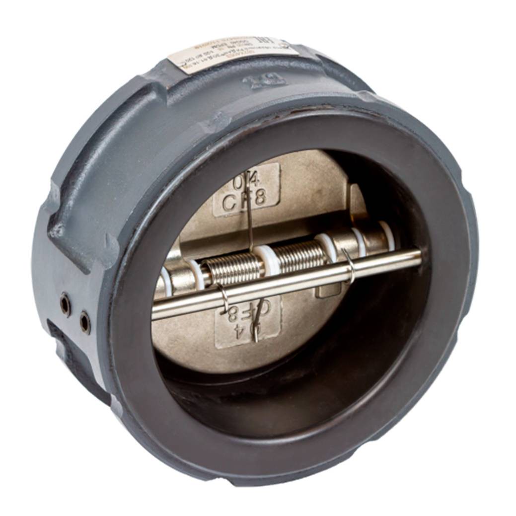 Затвор обратный Ридан ЗОД PN16 DN125 межфланцевый двустворчатый чугун GGG40 НС-1448042