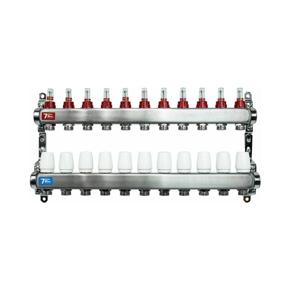 Коллекторная группа VIEIR VR113 1 x 11 x 3/4 с расходомерами в сборе VR113-11A