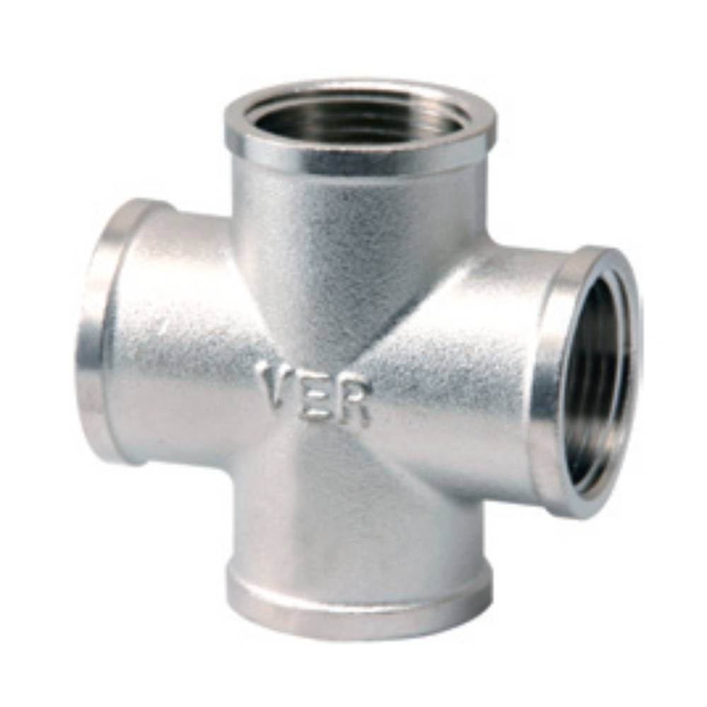 Крестовина латунная никелированная VIEIR 3/4 ВР XFN444