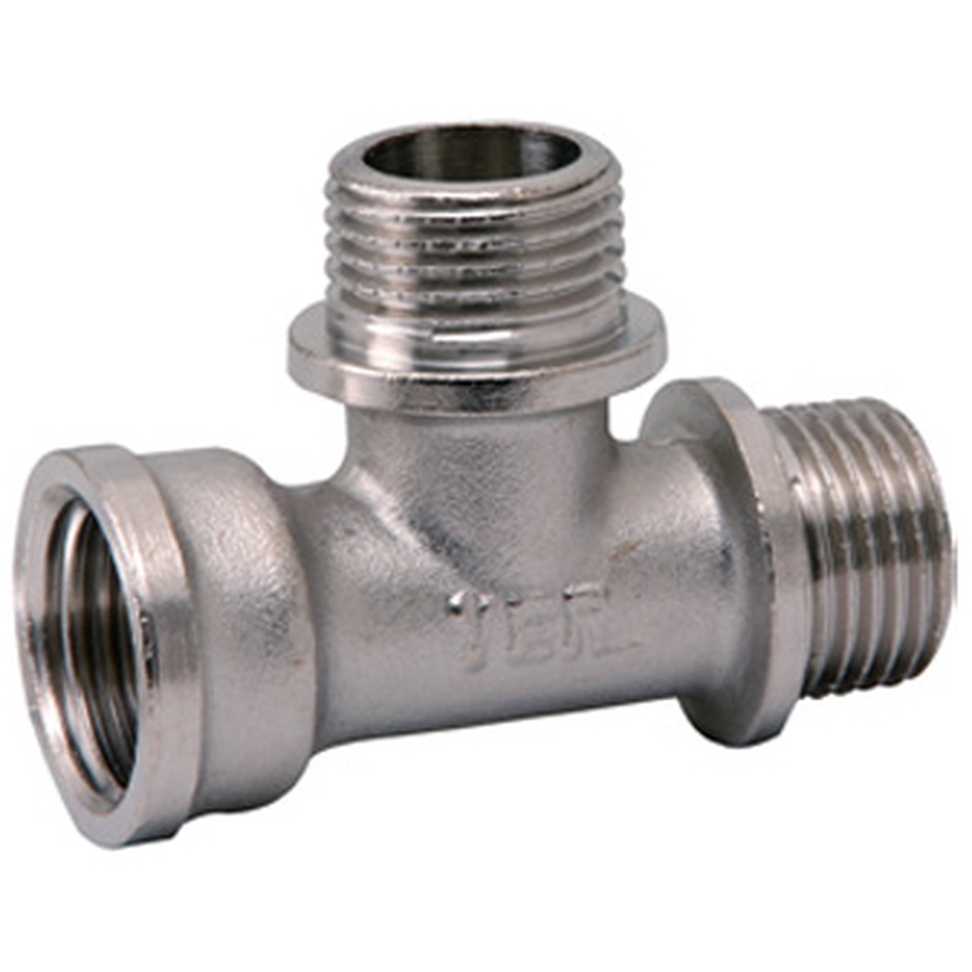 Тройник резьбовый VIEIR 1/2х1/2х1/2 дюйма ННВ никелированный THHFN333