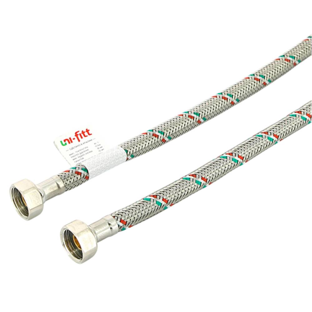 Подводка гибкая Uni-Fitt 1/2 ВВ 40 см DN 8 нержавеющая сталь 1513352