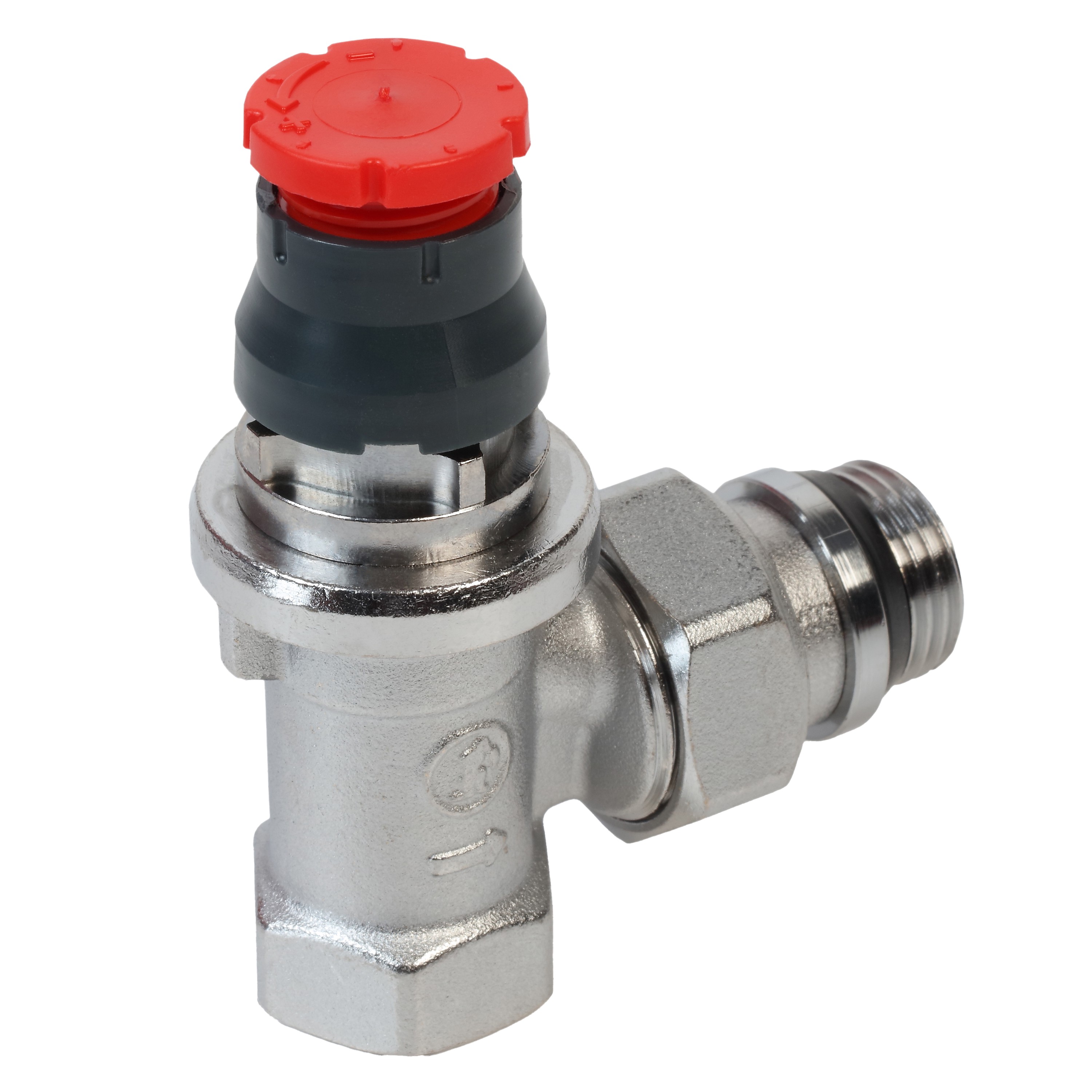 Клапан термостатический угловой динамический Giacomini 1/2 R401DBX033