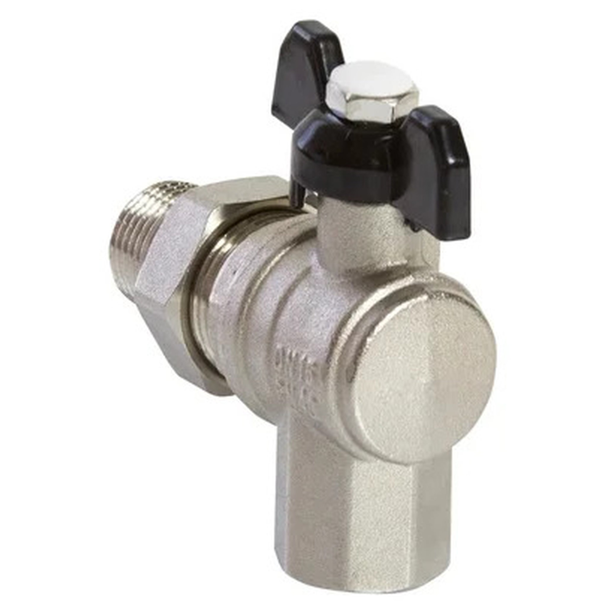 Кран шаровой угловой VRT со сгоном 1/2 бабочка НС-1434956