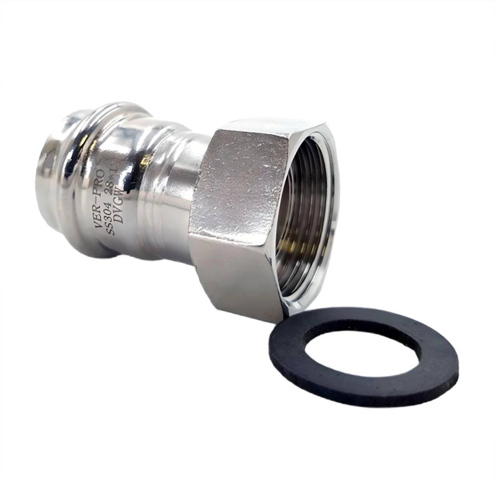 Соединитель с накидной гайкой VIEIR VER-PRO нержавеющая сталь 28x3/4 1450967