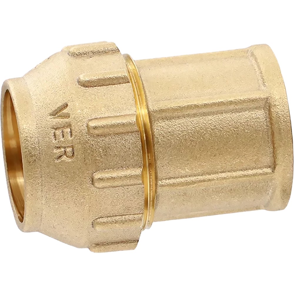 Муфта компрессионная VIEIR для труб ПНД латунная 25 мм x 3/4 дюйма ВР VER371