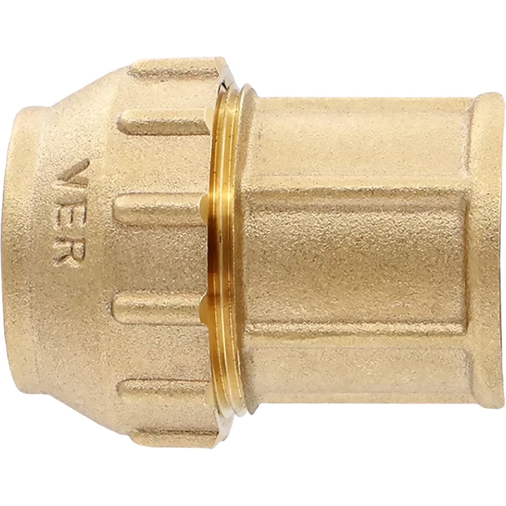 Муфта компрессионная VIEIR для труб ПНД латунная 25 мм x 3/4 дюйма ВР VER371