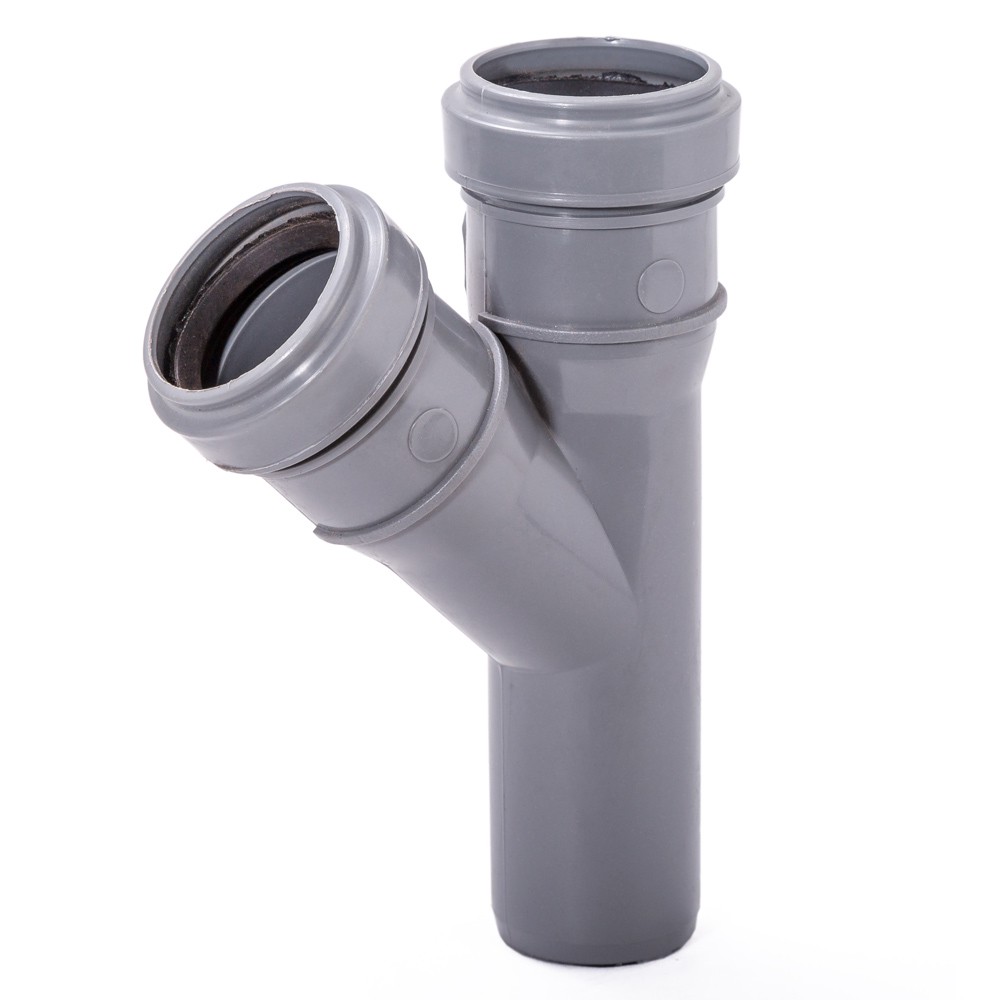 Тройник канализационный Lammin ВК 32х32 мм 45° НС-1642095