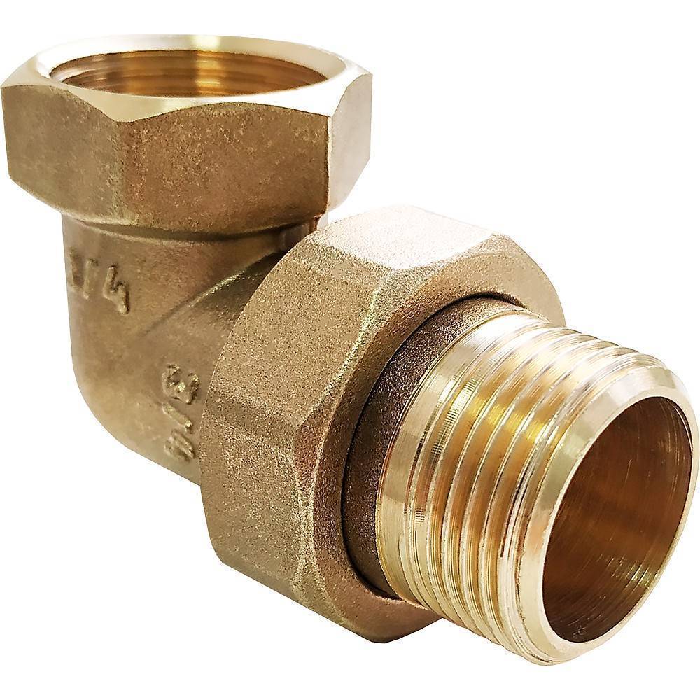 Соединитель разъемный VALFEX угловой американка ВР-НР 1 латунь VF.343.N.0100