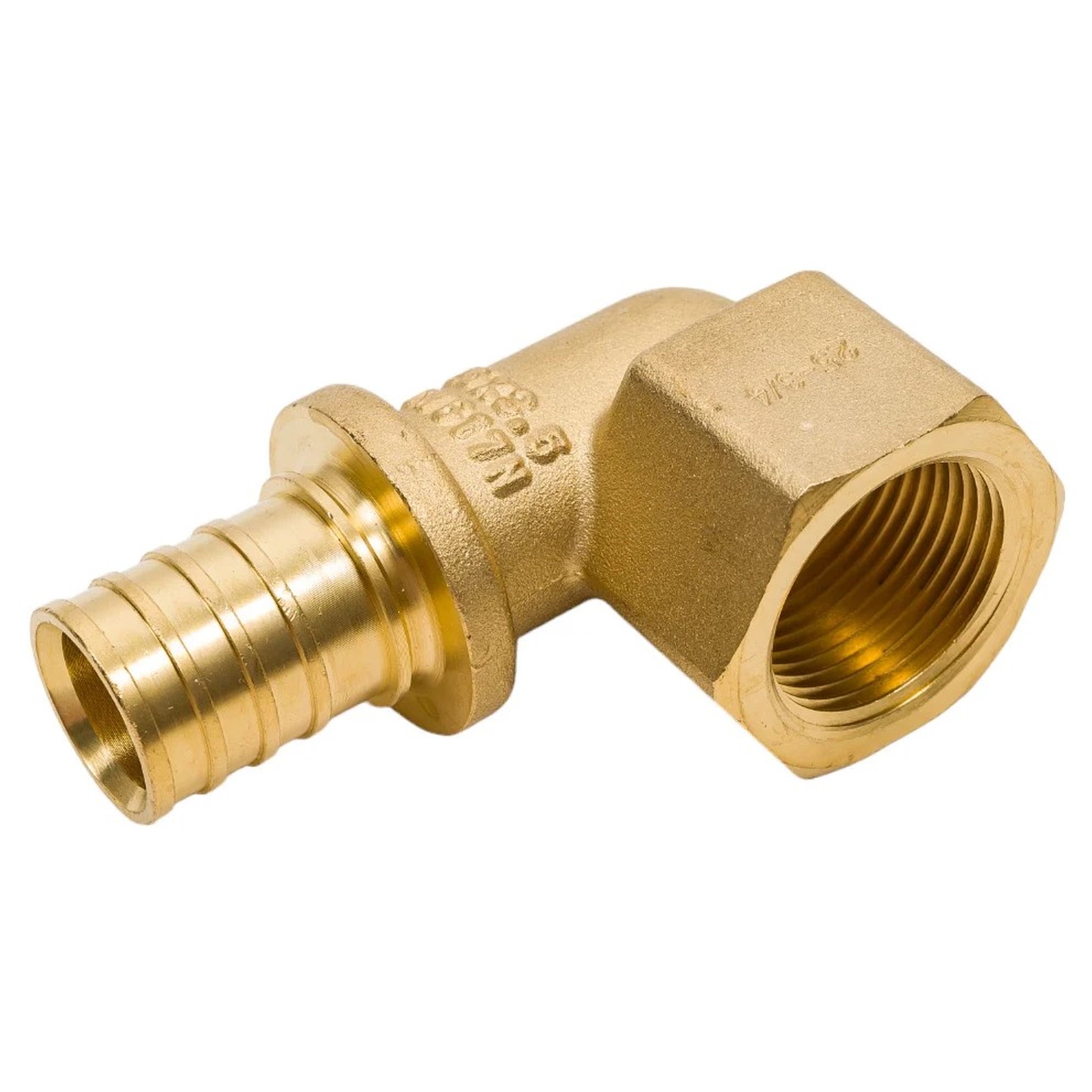 Угольник аксиальный One Plus 90° 25x3/4 ВР латунный 1691873