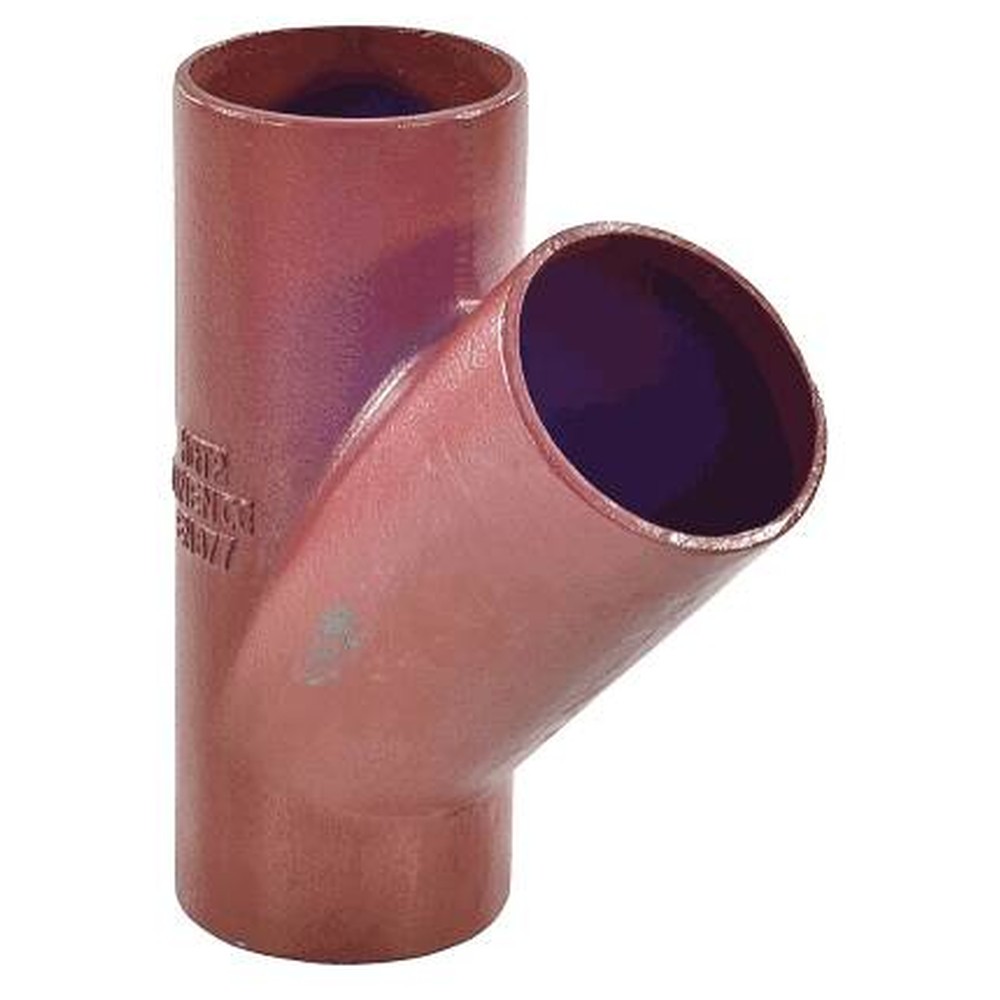 Тройник чугунный безраструбный Smart SML DN 200х200 45° SGACX