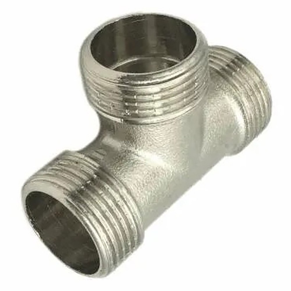 Тройник латунный SantechSystems Ду 20 3/4 никелированный р/р/р НС-1726151