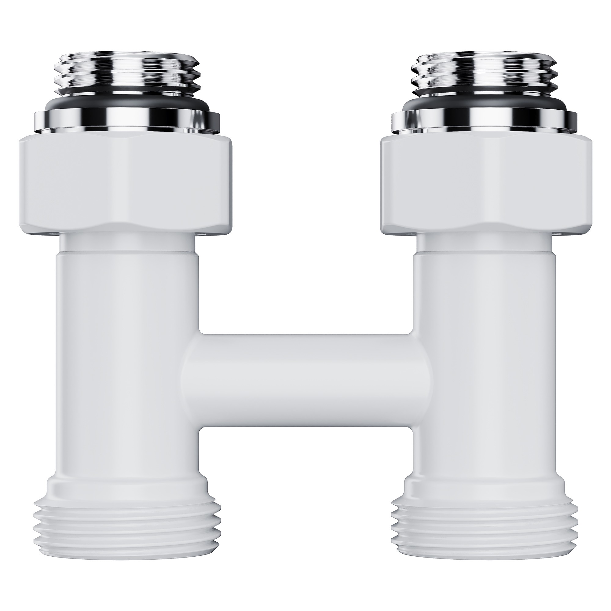 Узел нижнего подключения Royal Thermo Design прямой 1/2 x 3/4 EK белый RTE 07.00101