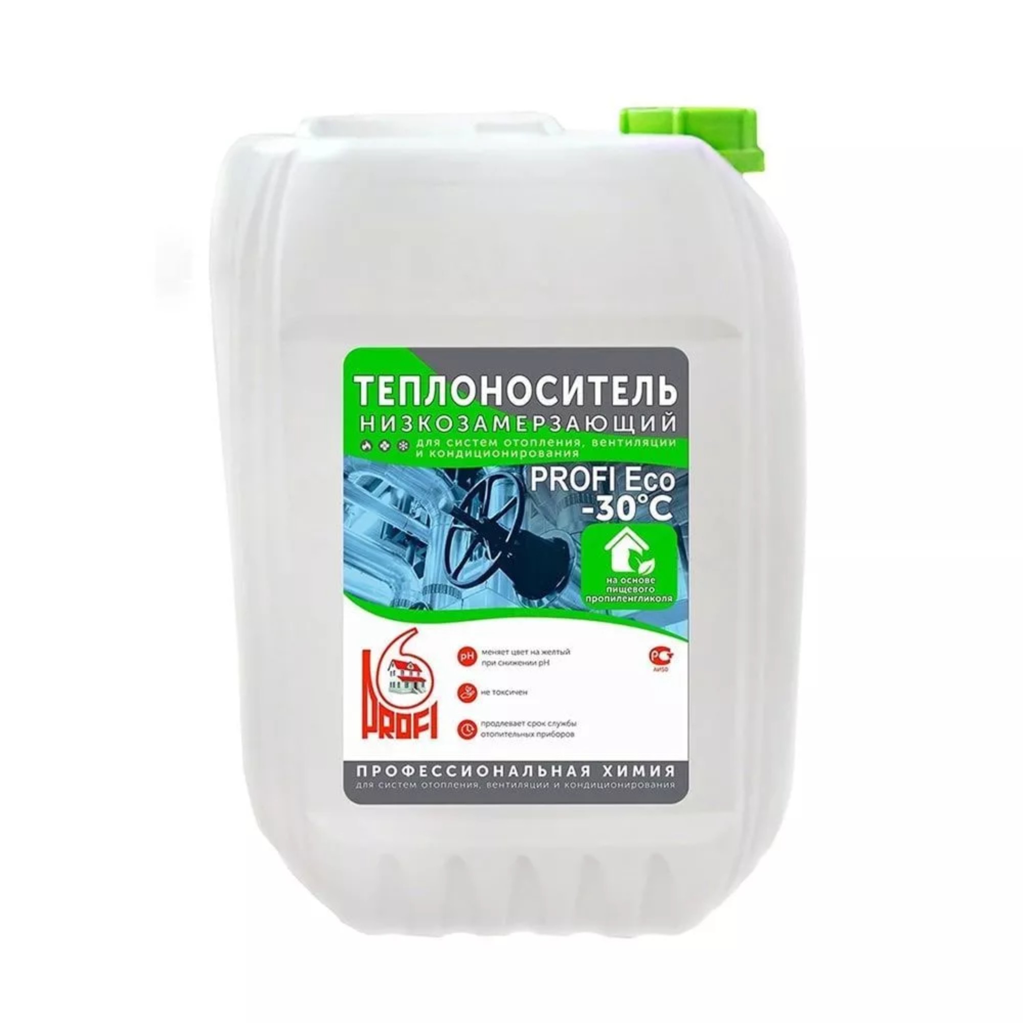 Теплоноситель АльфаХим PROFI Eco-30 на основе пропиленгликоля 10 кг НС-1259066