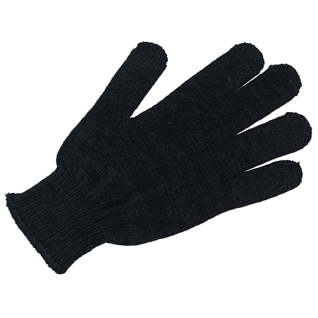 Перчатки трикотажные с ПВХ Профи Лайт 10 класс 5 нитей черные (10 пар) 1514289