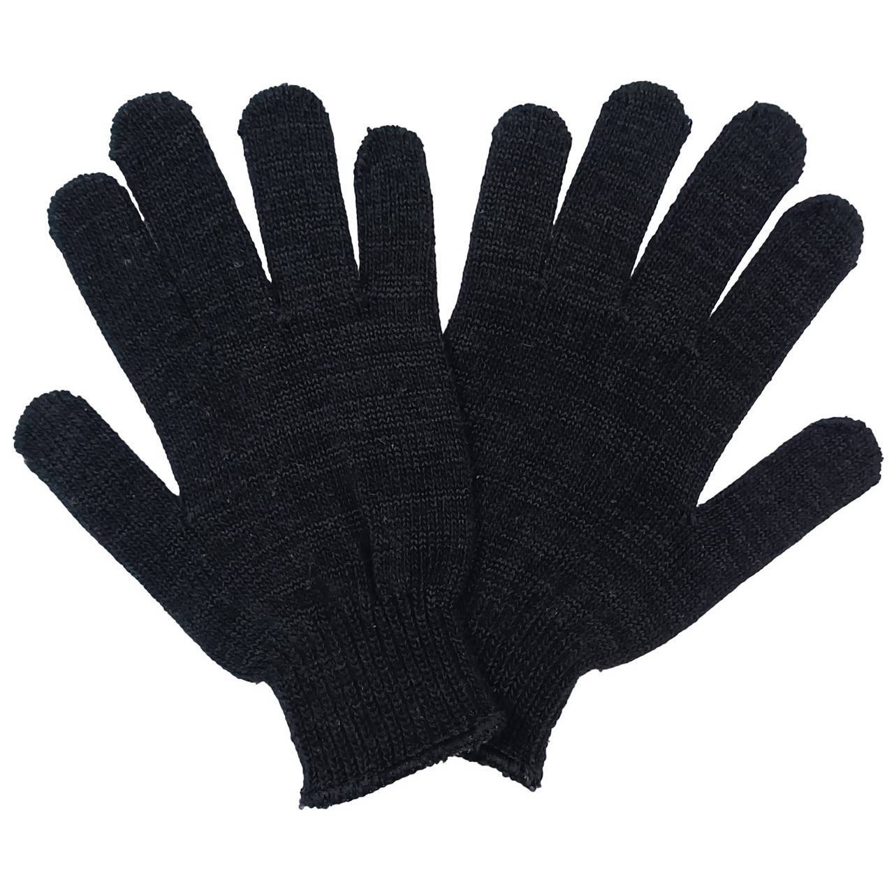 Перчатки трикотажные с ПВХ Профи Лайт 10 класс 5 нитей черные (10 пар) 1514289