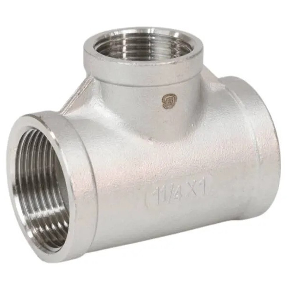 Тройник нержавеющий Benarmo переходной Ду15х10 ВР B-TR-SS-015010