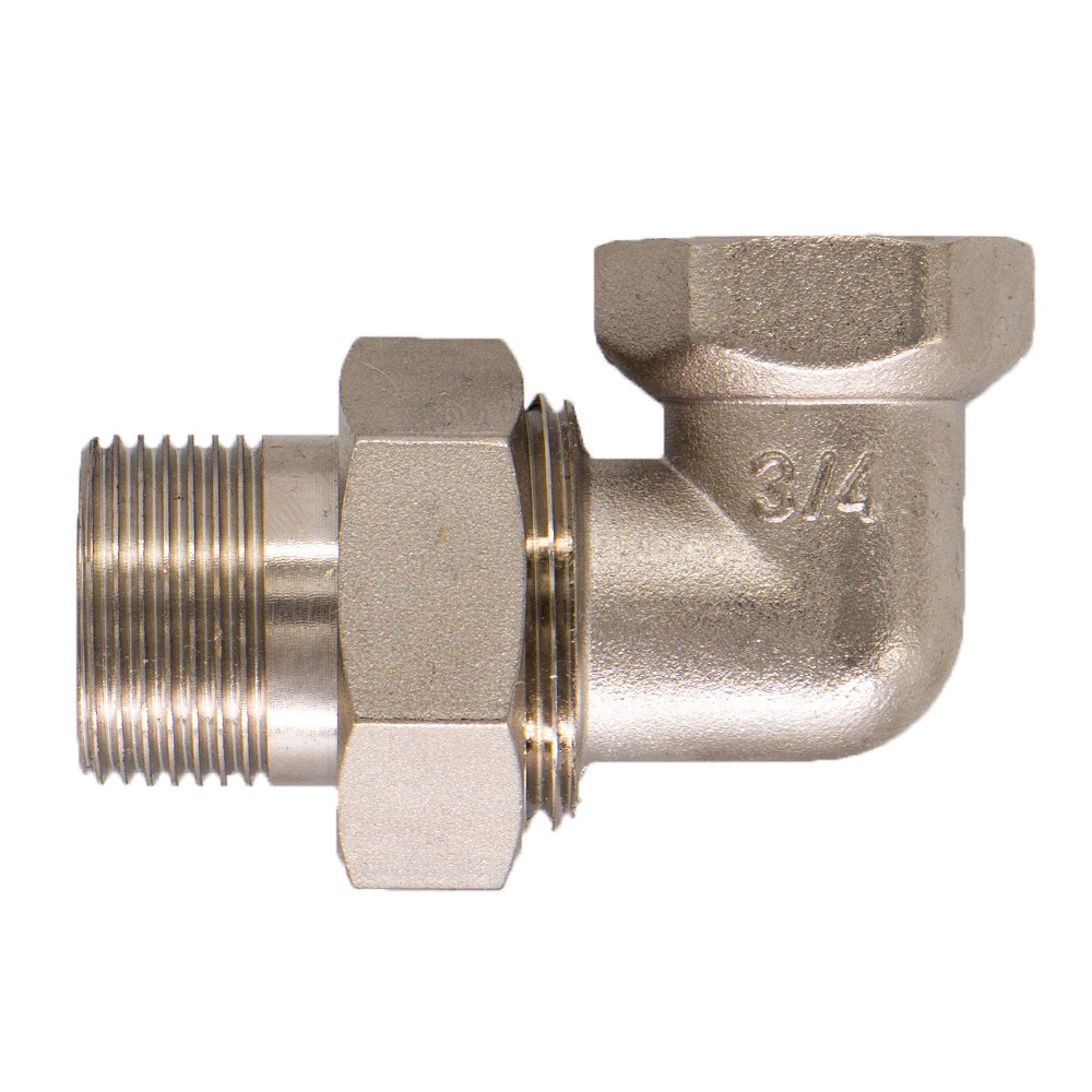 Соединитель угловой СТМ с накидной гайкой г/ш 3/4 дюйма НС-1499544