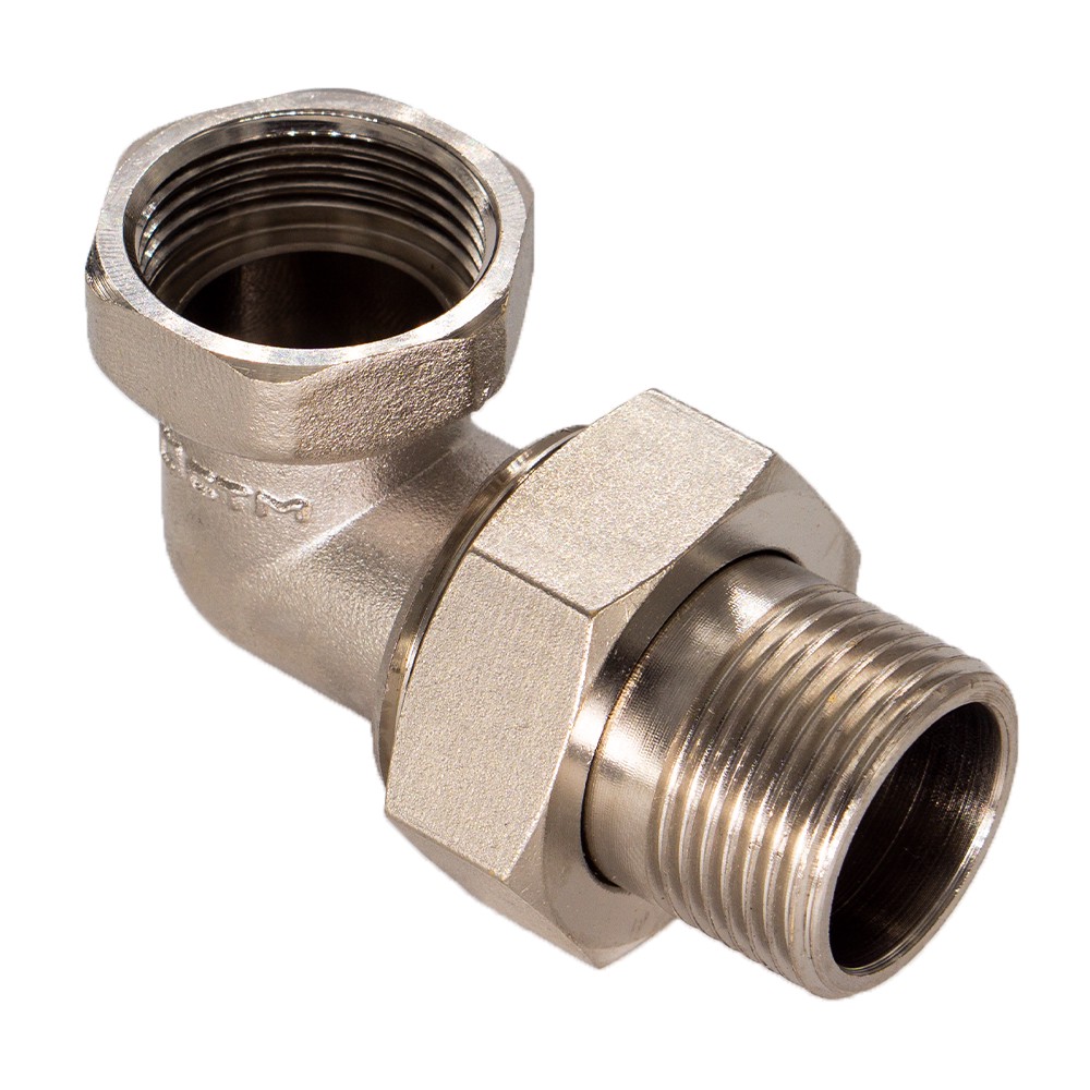 Соединитель угловой СТМ с накидной гайкой г/ш 3/4 дюйма НС-1499544