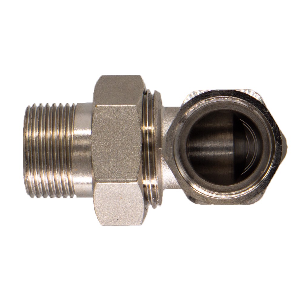 Соединитель угловой СТМ с накидной гайкой г/ш 3/4 дюйма НС-1499544