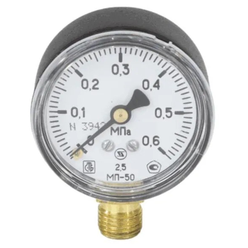 Манометр радиальный ЗТП МП-50 0.6 МПа 50 мм 1/4 МП-50