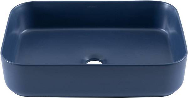 Раковина-чаша накладная Allen Brau Fantasy 50х36х12 см синяя 4.11021.ID