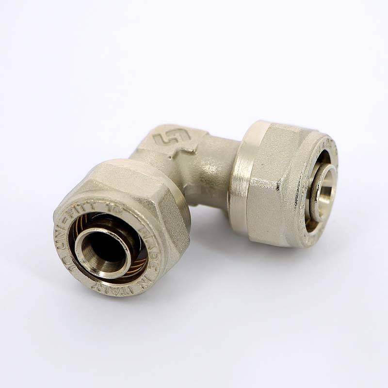 Угол обжимной Uni-Fitt 16 мм никелированный 663N6600