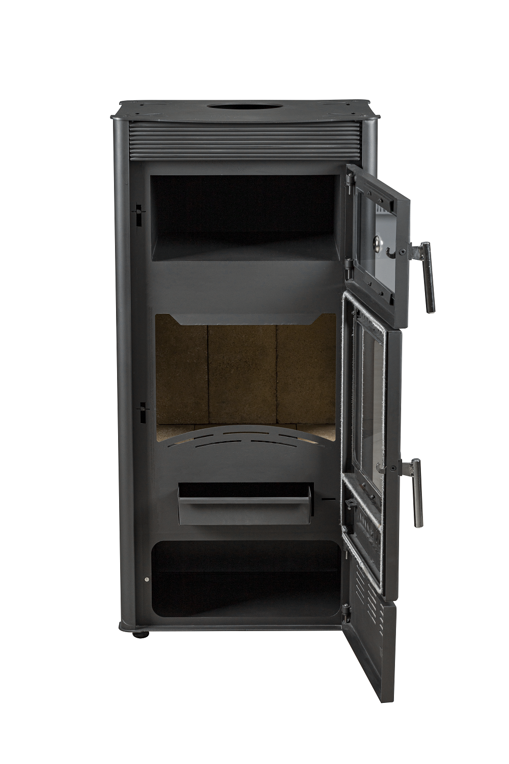 Печь-камин с духовкой Hosseven ROSE OVEN Burgundy А5065