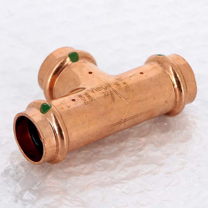 Тройник пресс медный Viega Profipress 22 мм 291969