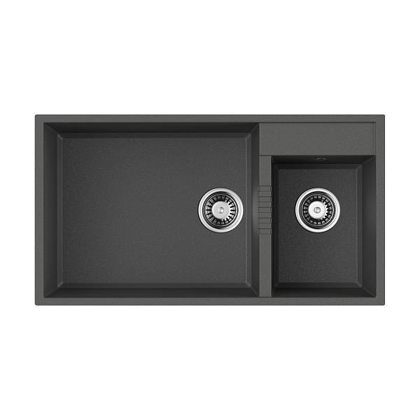 Кухонная мойка Omoikiri Tedori 85-2-U-CH Tetogranit 85x46.5 см шампань 4993945