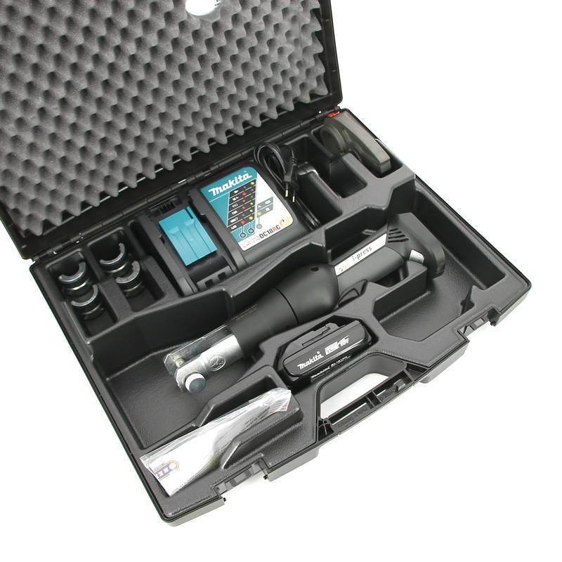 Пресс-машина аккумуляторная Henco M-BMINI2 с зарядным устройством и насадками 14-32 мм M-BMINI2