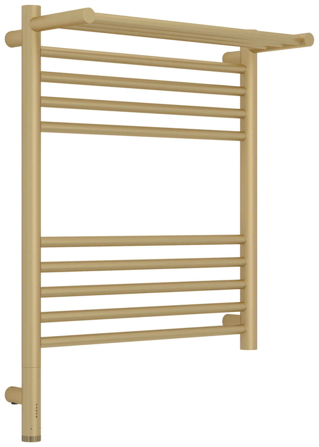 Полотенцесушитель электрический Сунержа Богема 3.1 с 1 полкой 50х60 см левый шампань матовая 022-6006-6050