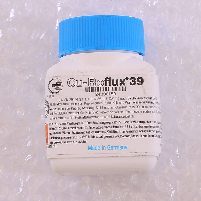 Флюс жидкий FELDER Cu-Roflux 39 в банке с кисточкой 100 г 24300150