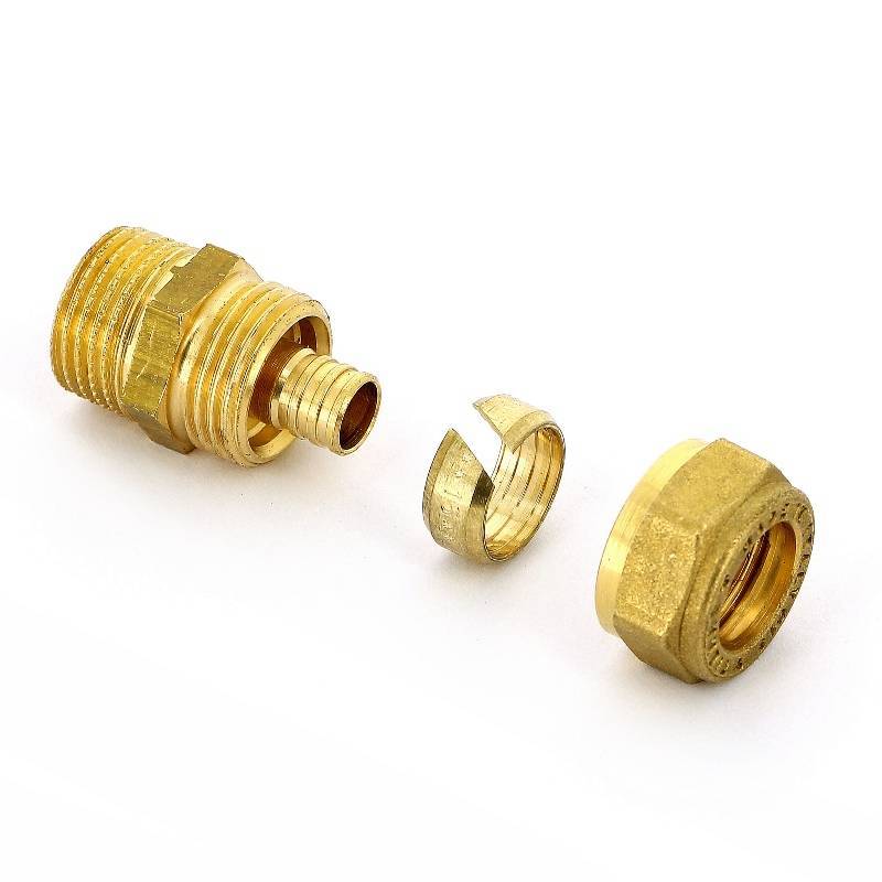 Муфта обжимная Tiemme 1400 15(2.5)х1/2 наружная резьба 1400010