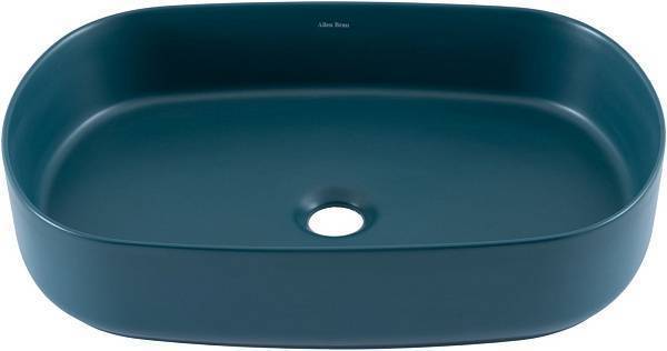 Раковина-чаша накладная Allen Brau Fantasy 55х36х12 см зеленая 4.11022.PT