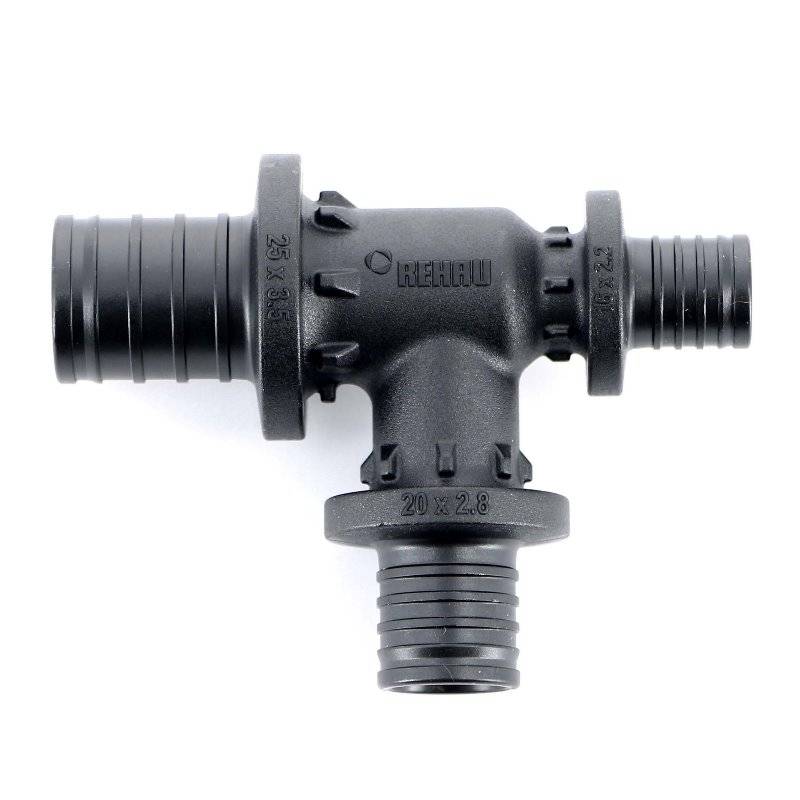 Тройник редукционный REHAU Rautitan PX 25x20x16 мм 11600841001