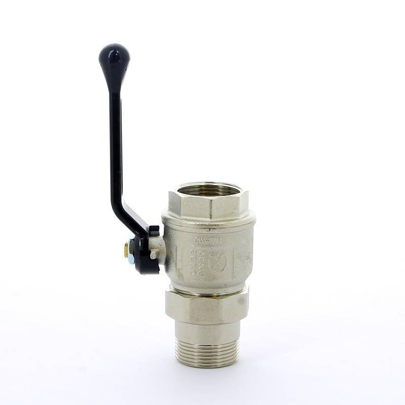 Кран шаровой Bugatti New Jersey 1 1/4 НВ с разъемным соединением рычаг 09200006