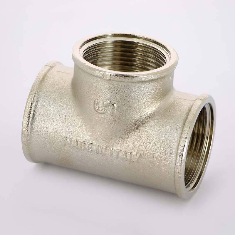 Тройник никелированный Uni-Fitt 1 1/4 ВР-ВР-ВР 615N5550