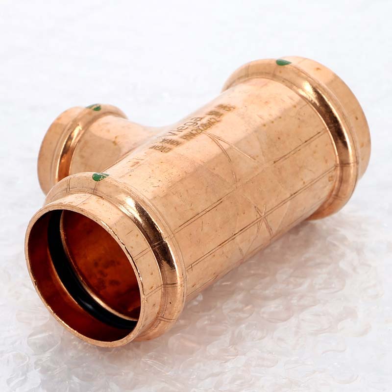 Тройник пресс медный Viega Profipress 42x28x42 мм 292058