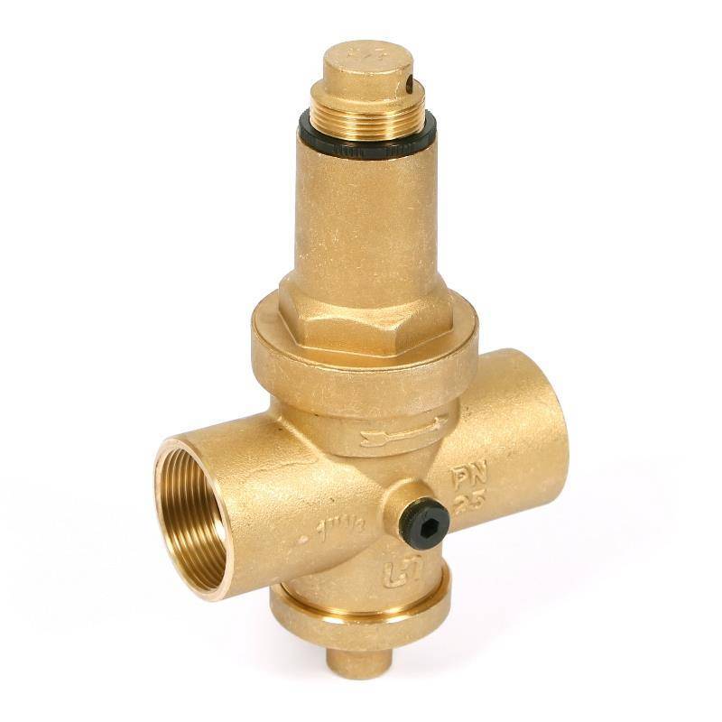 Редуктор давления UNI-FITT ВВ 1 1/2 латунный под аксиальный манометр 204G6140