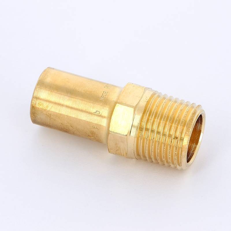 Переходник пресс Viega Sanpress 18 мм x 3/4 НР бронза 285104