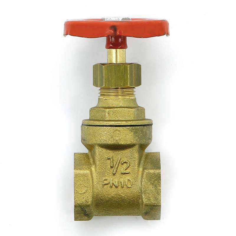 Задвижка клиновая латунная Uni-Fitt 1/2 ВВ PN10 140G2000