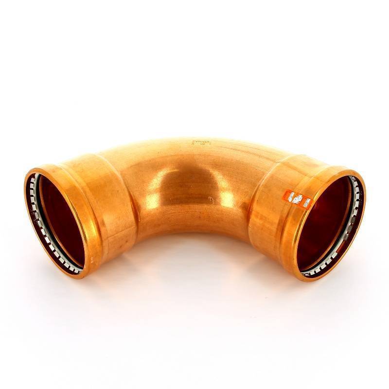 Угол-вставка 45° пресс Viega Profipress XL 108 мм медь 476953