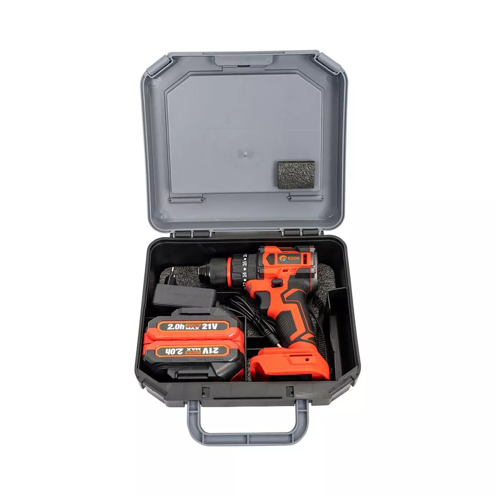 Аккумуляторная дрель-шуруповерт Edon UAD-21PBL бесщеточная UAD-21PBL