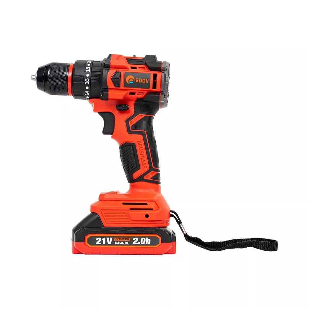 Аккумуляторная дрель-шуруповерт Edon UAD-21PBL бесщеточная UAD-21PBL