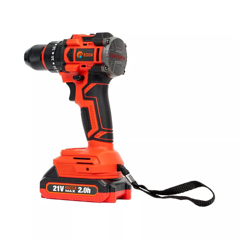 Аккумуляторная дрель-шуруповерт Edon UAD-21PBL бесщеточная UAD-21PBL