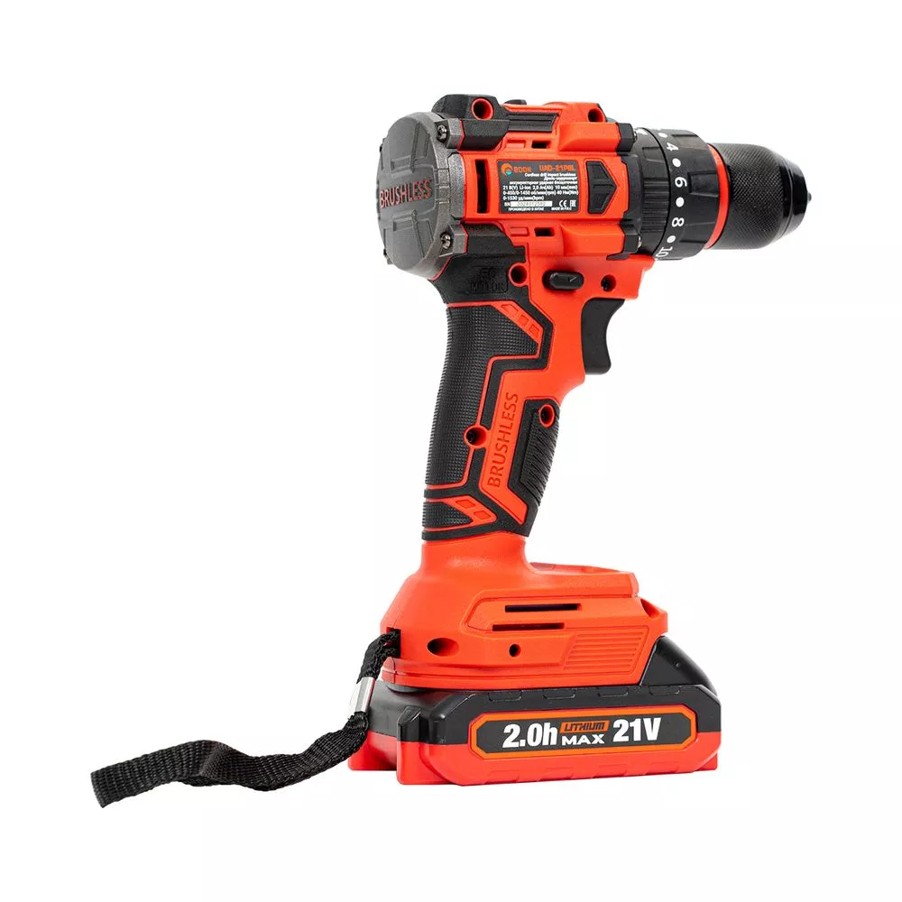 Аккумуляторная дрель-шуруповерт Edon UAD-21PBL бесщеточная UAD-21PBL